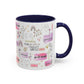 Christian Accent Coffee Mug — "Remind me who you are in Christ" Inspirational Pattern