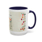 Inspirational Floral Coffee Mug — "God Says You Are" Ceramic Accent Mug (11/15 oz)