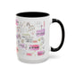 Christian Accent Coffee Mug — "Remind me who you are in Christ" Inspirational Pattern