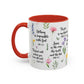 Inspirational Bible Verse Coffee Mug — Floral Scripture Quotes (11/15oz)