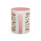 Inspirational Floral Coffee Mug — "God Says You Are" Ceramic Accent Mug (11/15 oz)