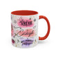 Inspirational Christian Coffee Mug — "Beauty From Ashes" Faith & Strength Accent Mug (11/15oz)