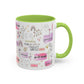Christian Accent Coffee Mug — "Remind me who you are in Christ" Inspirational Pattern