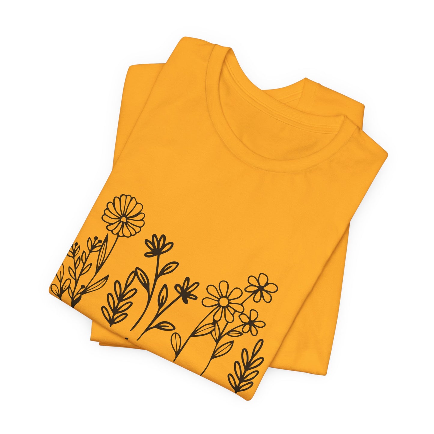 Grow in Grace Floral Tee — Christian Scripture Shirt (2 Peter 3:18)