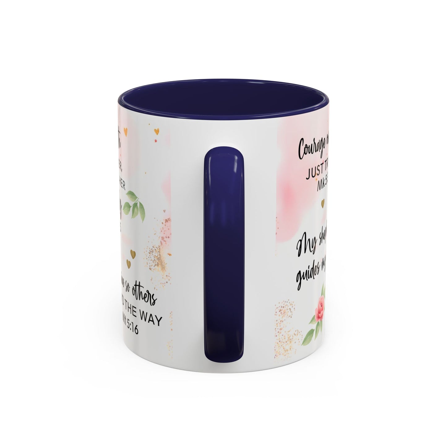 Faith Floral Coffee Mug — "Trust in the Lord with All Your Heart" Scripture Gift