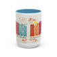 Bible Women Coffee Mug — Floral Illustrated Books Design (11/15 oz)