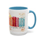 Bible Women Coffee Mug — Floral Illustrated Books Design (11/15 oz)