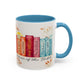 Bible Women Coffee Mug — Floral Illustrated Books Design (11/15 oz)