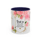 Faith Floral Coffee Mug — "Trust in the Lord with All Your Heart" Scripture Gift