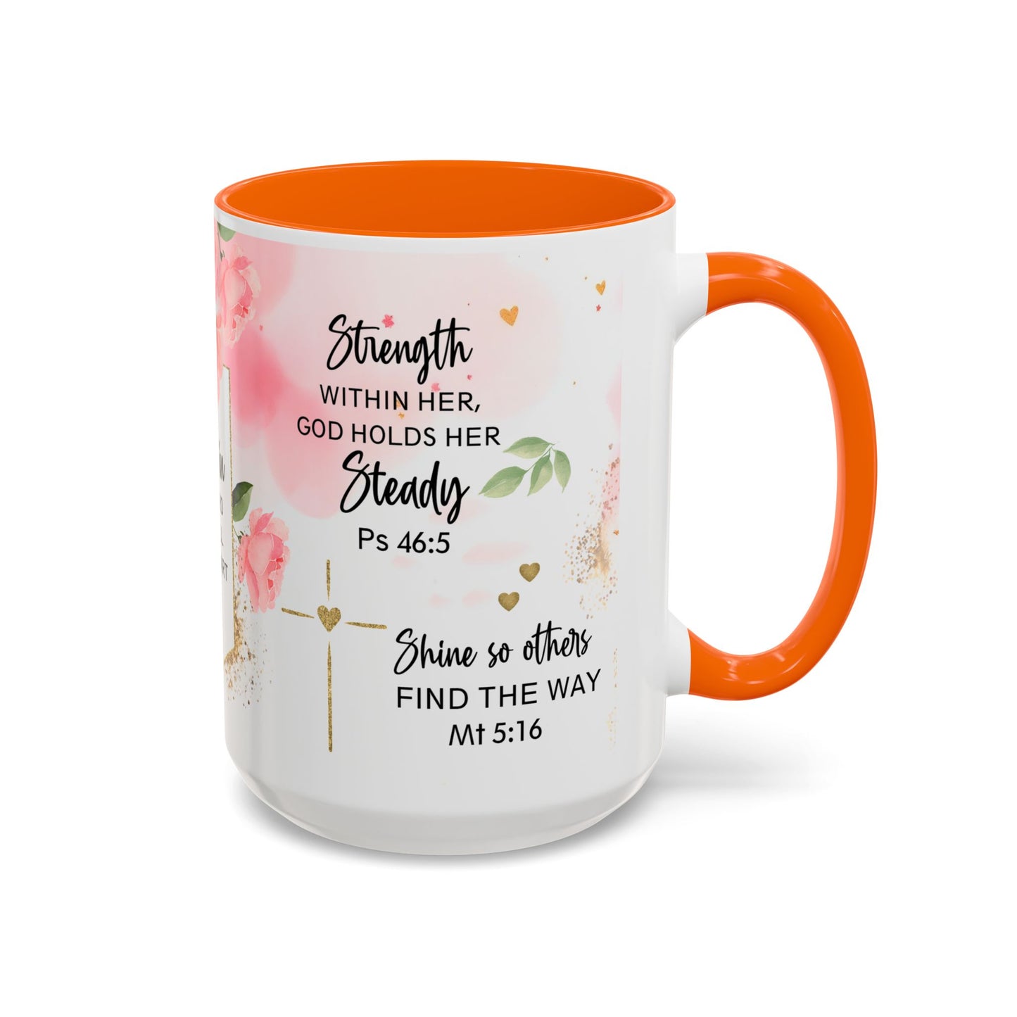 Faith Floral Coffee Mug — "Trust in the Lord with All Your Heart" Scripture Gift