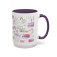 Christian Accent Coffee Mug — "Remind me who you are in Christ" Inspirational Pattern
