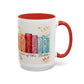 Bible Women Coffee Mug — Floral Illustrated Books Design (11/15 oz)