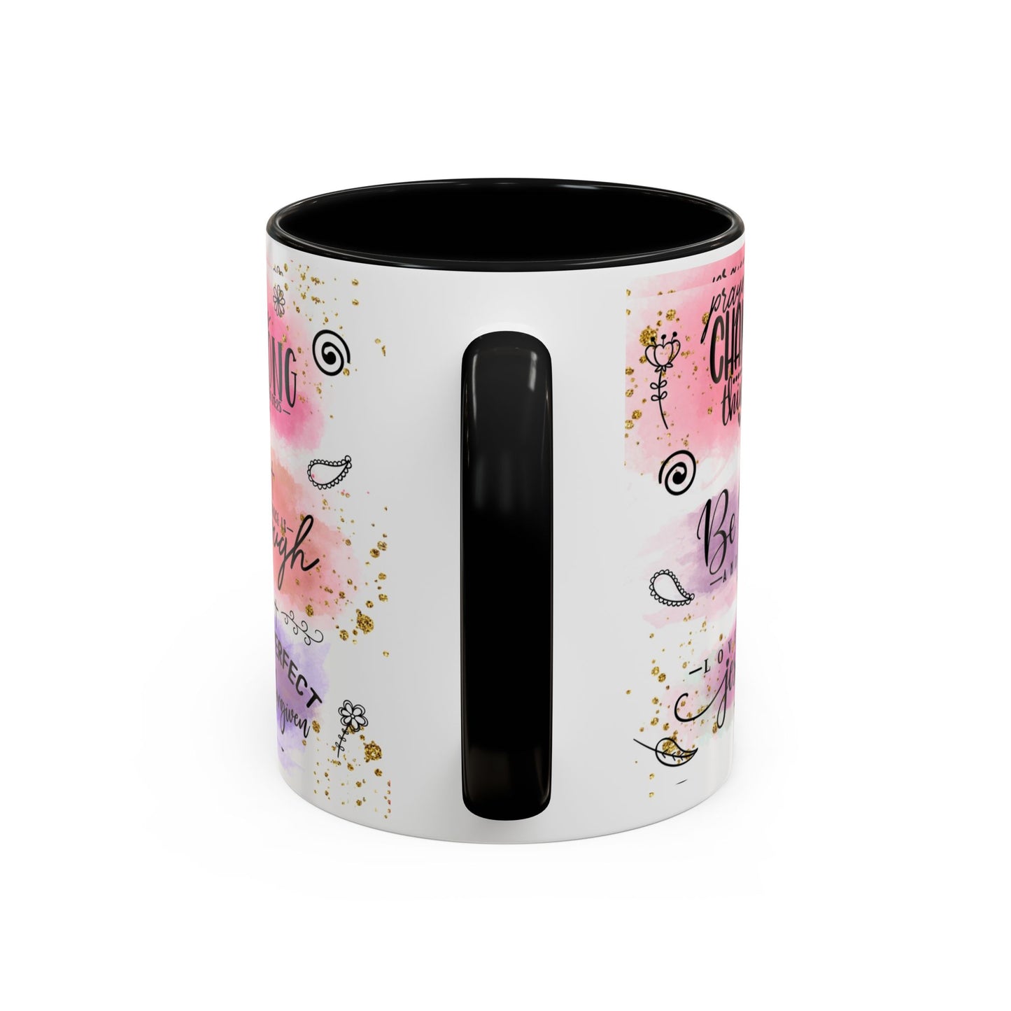 Inspirational Christian Coffee Mug — "Beauty From Ashes" Faith & Strength Accent Mug (11/15oz)