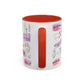 Christian Accent Coffee Mug — "Remind me who you are in Christ" Inspirational Pattern