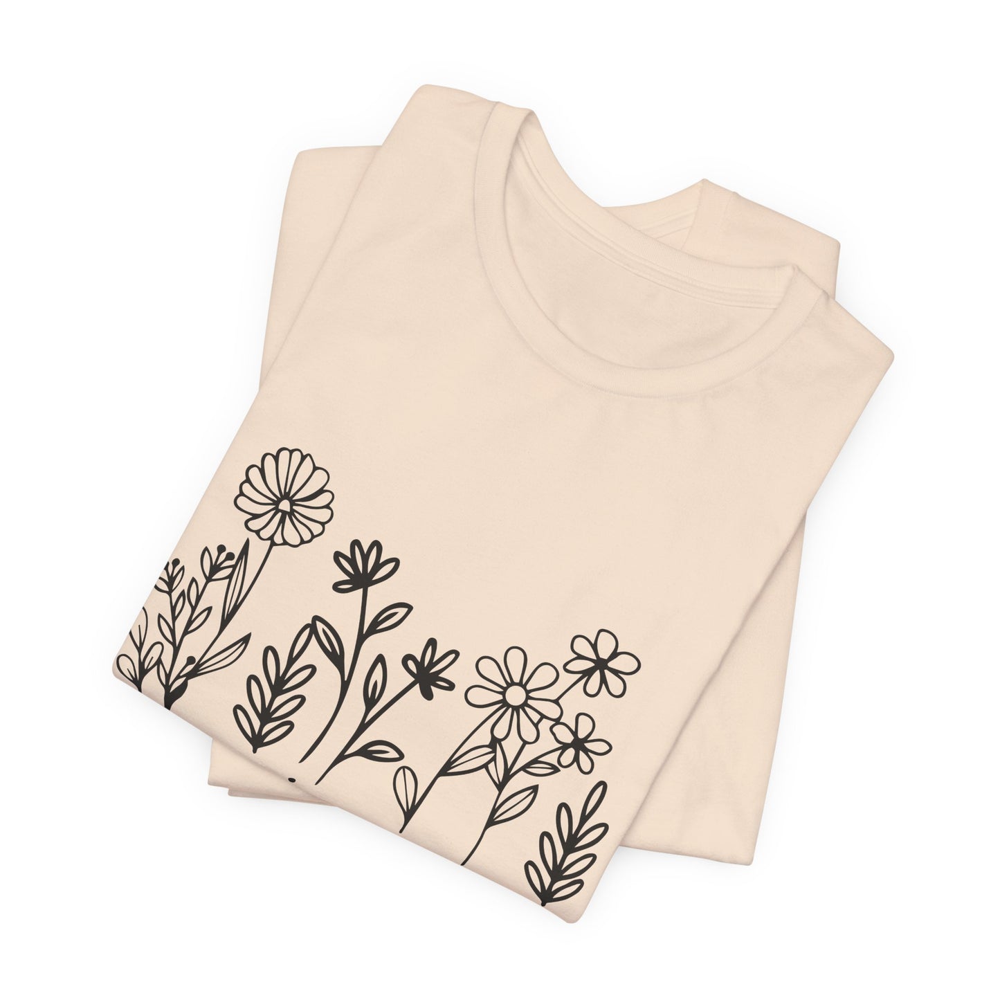 Grow in Grace Floral Tee — Christian Scripture Shirt (2 Peter 3:18)