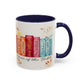 Bible Women Coffee Mug — Floral Illustrated Books Design (11/15 oz)