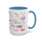 Christian Accent Coffee Mug — "Remind me who you are in Christ" Inspirational Pattern