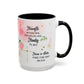 Faith Floral Coffee Mug — "Trust in the Lord with All Your Heart" Scripture Gift