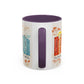 Bible Women Coffee Mug — Floral Illustrated Books Design (11/15 oz)