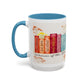 Bible Women Coffee Mug — Floral Illustrated Books Design (11/15 oz)
