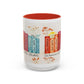 Bible Women Coffee Mug — Floral Illustrated Books Design (11/15 oz)