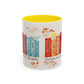 Bible Women Coffee Mug — Floral Illustrated Books Design (11/15 oz)