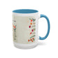 Inspirational Floral Coffee Mug — "God Says You Are" Ceramic Accent Mug (11/15 oz)
