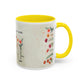 Inspirational Floral Coffee Mug — "God Says You Are" Ceramic Accent Mug (11/15 oz)