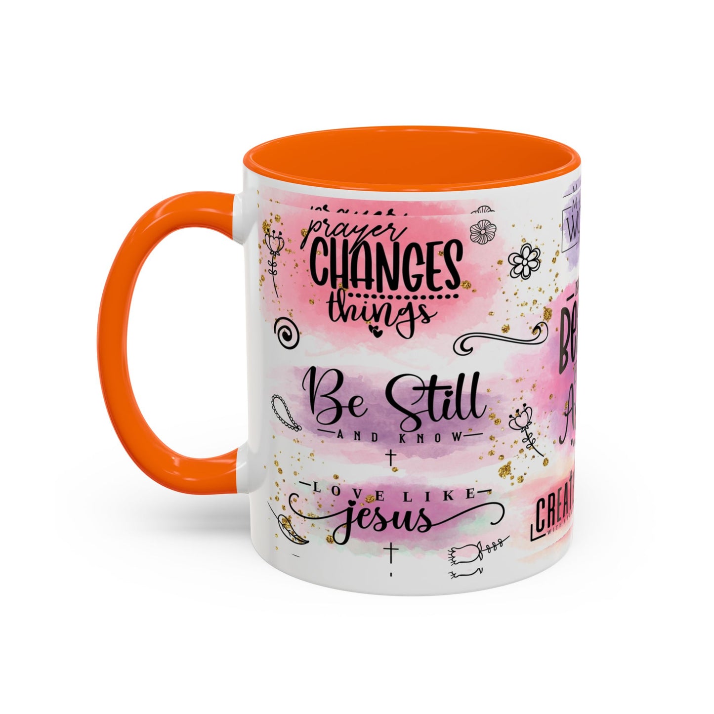 Inspirational Christian Coffee Mug — "Beauty From Ashes" Faith & Strength Accent Mug (11/15oz)