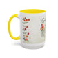 Inspirational Floral Coffee Mug — "God Says You Are" Ceramic Accent Mug (11/15 oz)