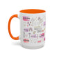 Christian Accent Coffee Mug — "Remind me who you are in Christ" Inspirational Pattern