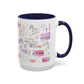 Christian Accent Coffee Mug — "Remind me who you are in Christ" Inspirational Pattern