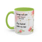Faith Floral Coffee Mug — "Trust in the Lord with All Your Heart" Scripture Gift