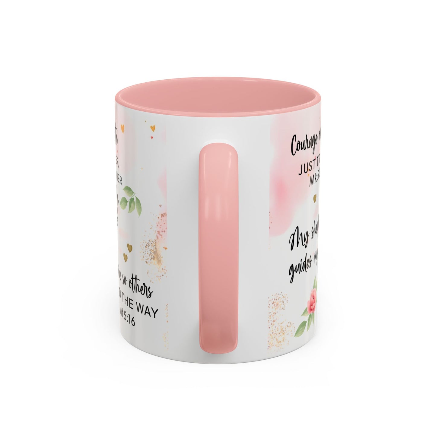 Faith Floral Coffee Mug — "Trust in the Lord with All Your Heart" Scripture Gift