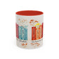 Bible Women Coffee Mug — Floral Illustrated Books Design (11/15 oz)