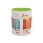 Bible Women Coffee Mug — Floral Illustrated Books Design (11/15 oz)