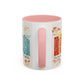 Bible Women Coffee Mug — Floral Illustrated Books Design (11/15 oz)