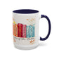 Bible Women Coffee Mug — Floral Illustrated Books Design (11/15 oz)