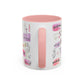 Christian Accent Coffee Mug — "Remind me who you are in Christ" Inspirational Pattern