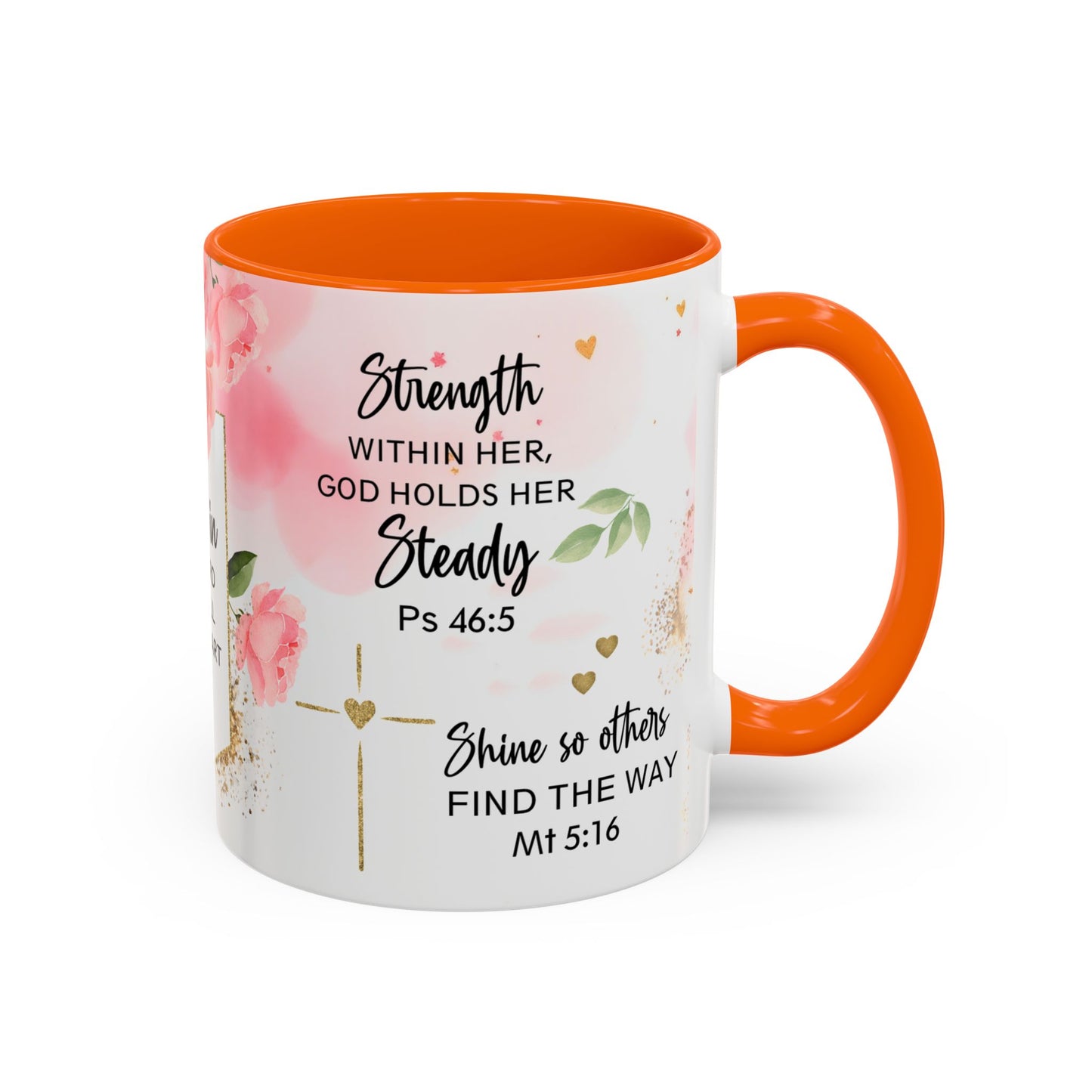 Faith Floral Coffee Mug — "Trust in the Lord with All Your Heart" Scripture Gift