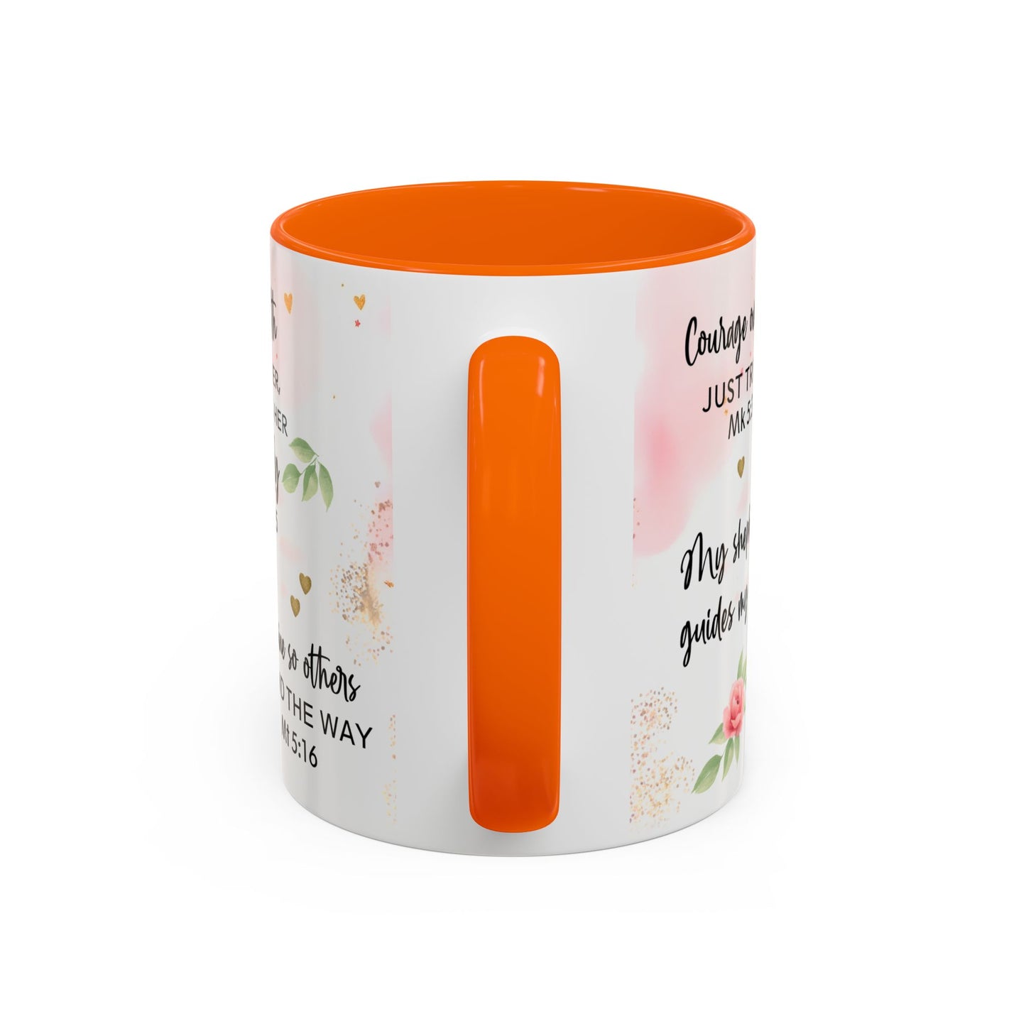 Faith Floral Coffee Mug — "Trust in the Lord with All Your Heart" Scripture Gift