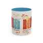 Bible Women Coffee Mug — Floral Illustrated Books Design (11/15 oz)