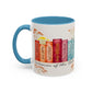 Bible Women Coffee Mug — Floral Illustrated Books Design (11/15 oz)