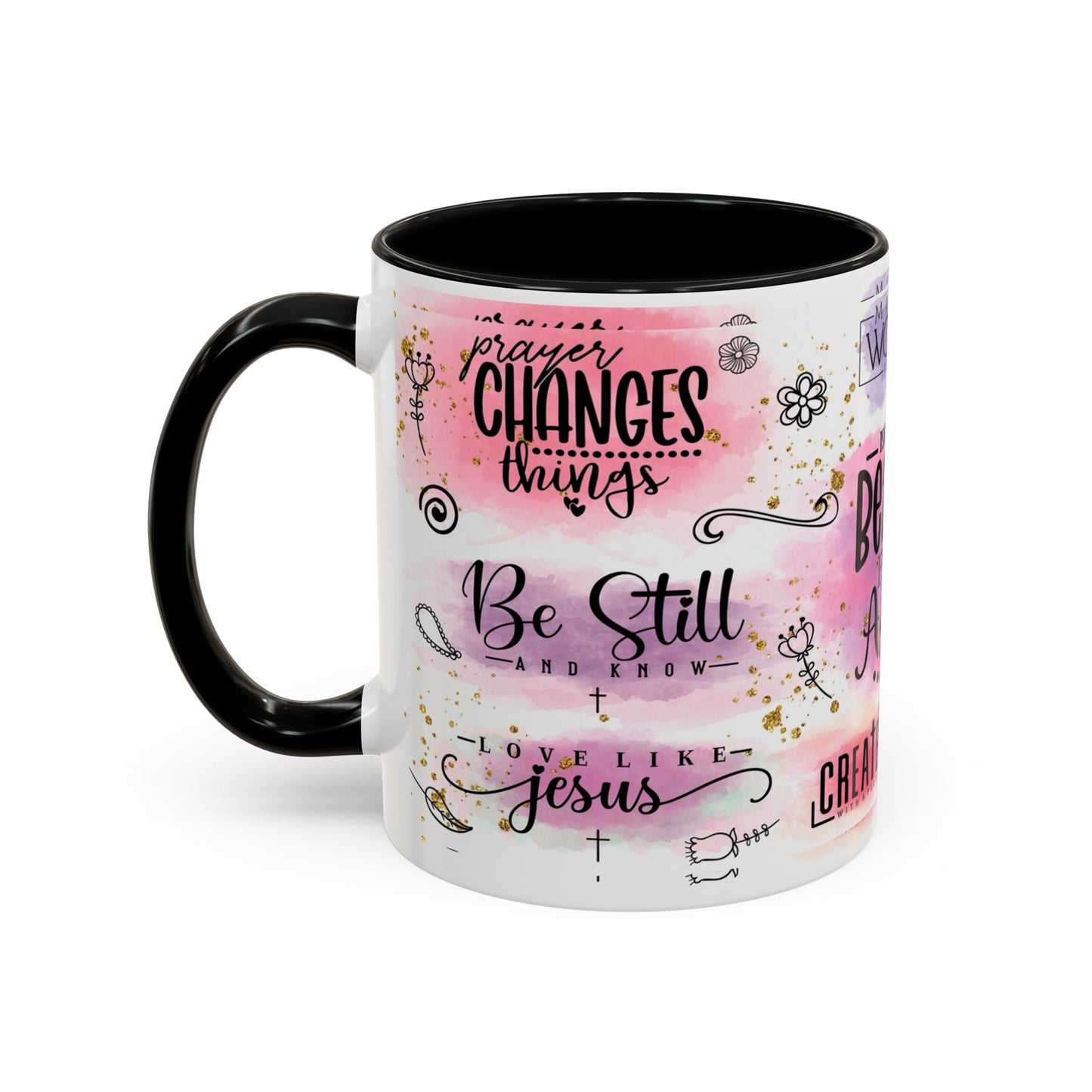 Inspirational Christian Coffee Mug — "Beauty From Ashes" Faith & Strength Accent Mug (11/15oz)