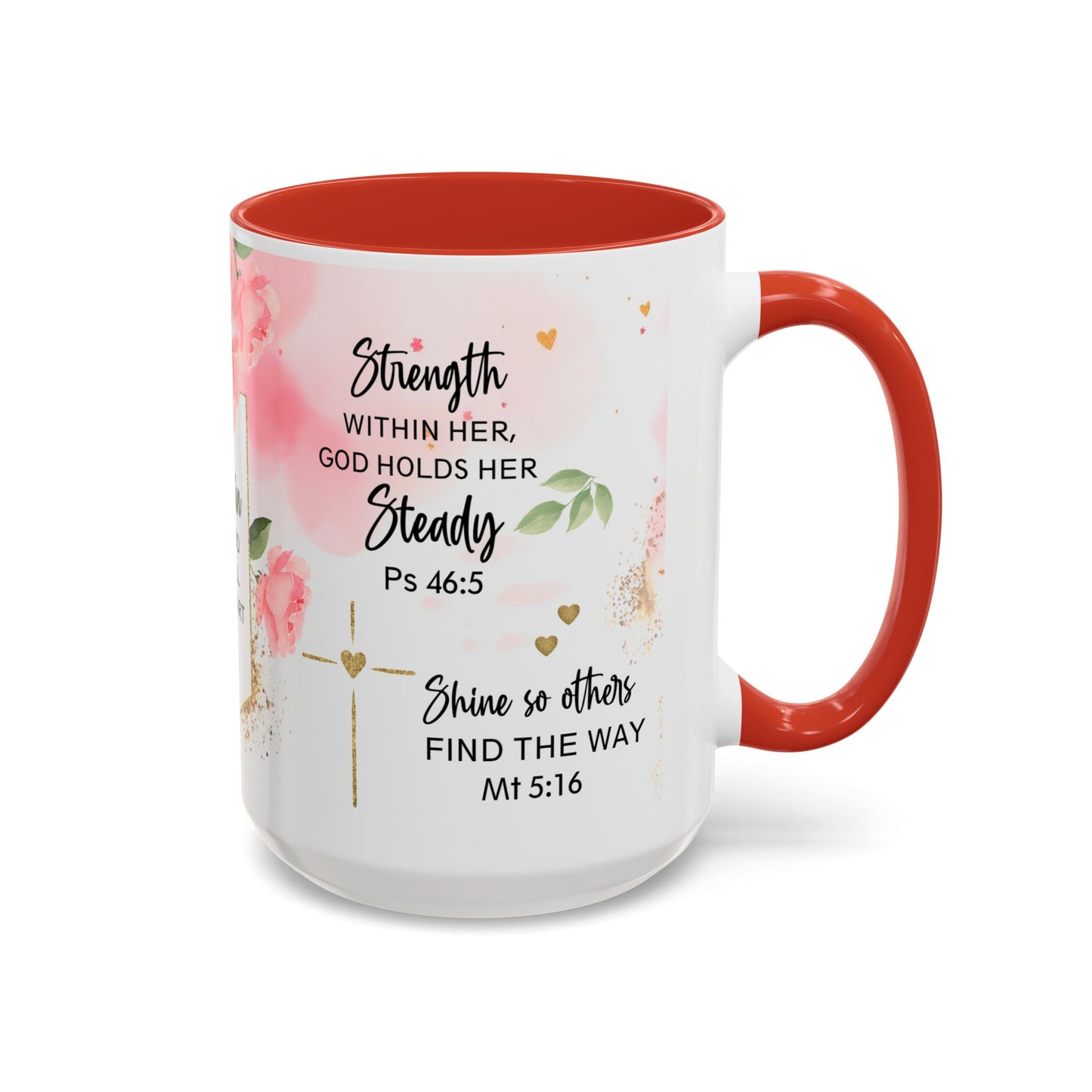 Faith Floral Coffee Mug — "Trust in the Lord with All Your Heart" Scripture Gift