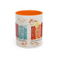 Bible Women Coffee Mug — Floral Illustrated Books Design (11/15 oz)