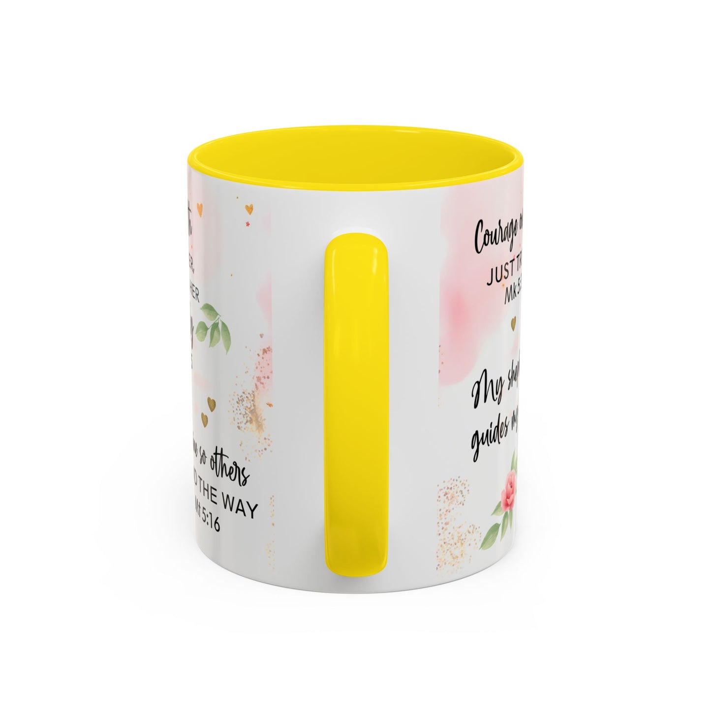 Faith Floral Coffee Mug — "Trust in the Lord with All Your Heart" Scripture Gift