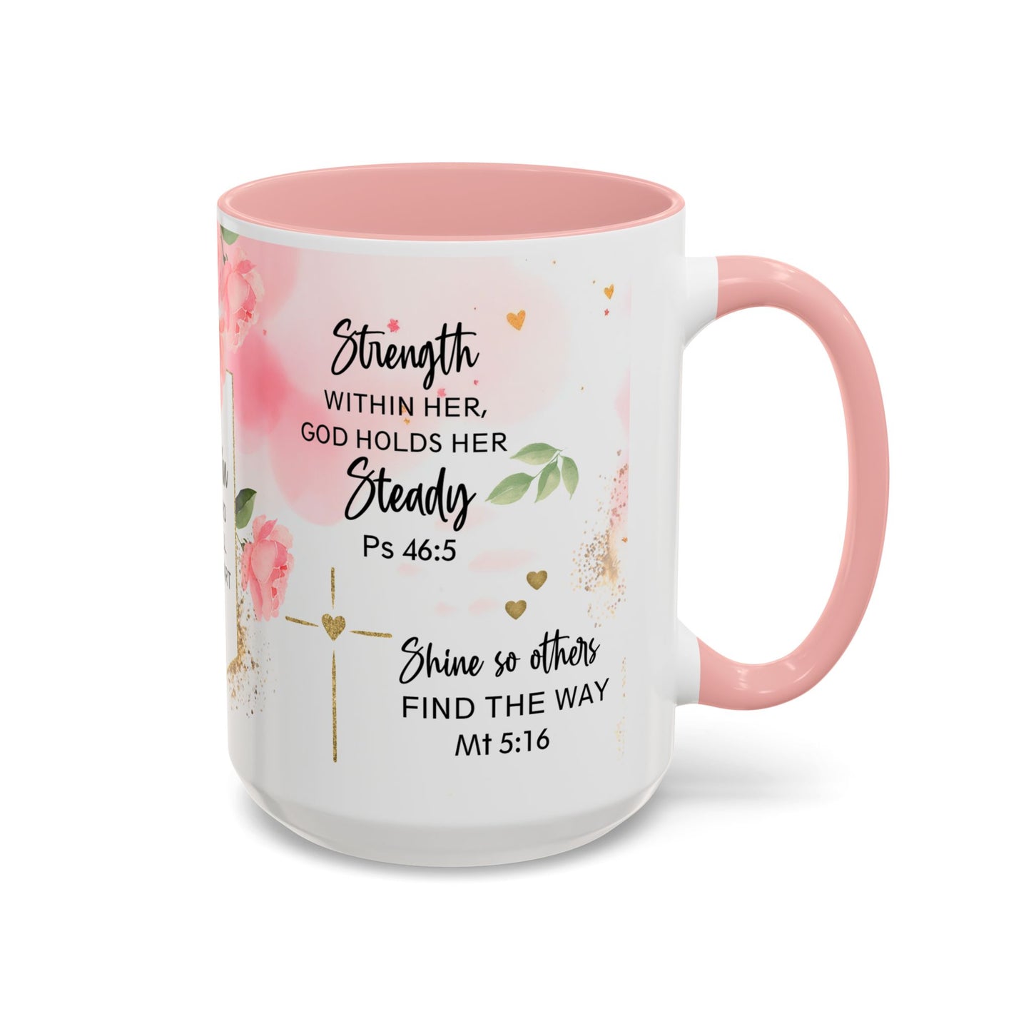 Faith Floral Coffee Mug — "Trust in the Lord with All Your Heart" Scripture Gift