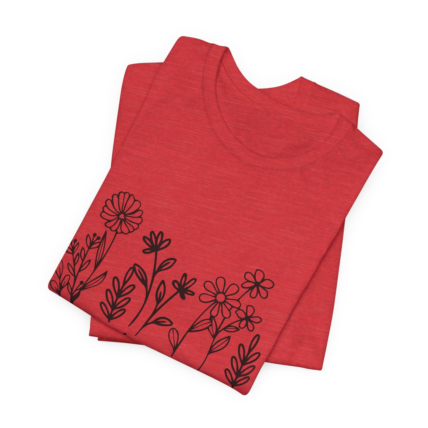 Grow in Grace Floral Tee — Christian Scripture Shirt (2 Peter 3:18)