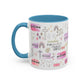 Christian Accent Coffee Mug — "Remind me who you are in Christ" Inspirational Pattern